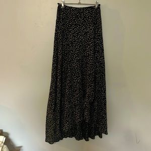 Long floral skirt